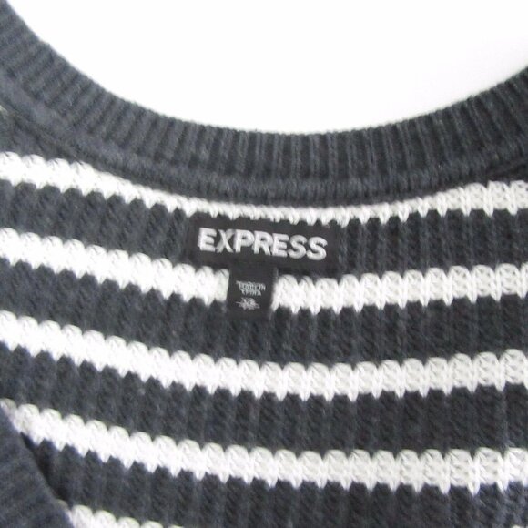 Express Striped Knit Batwing Sweater - Picture 6 of 7